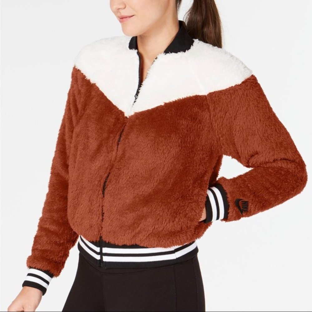 NWT Nike Sherpa Bomber Jacket